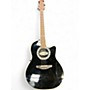 Used Ovation 1860 custom balladeer Black Acoustic Electric Guitar Black