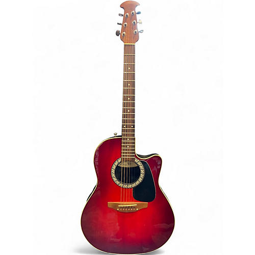 Used Ovation 1861 Standard Balladeer BLACK CHERRY BURST Acoustic Electric Guitar BLACK CHERRY BURST