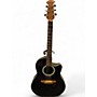 Used Ovation 1861AX-5 Standard Balladeer Black Acoustic Electric Guitar Black