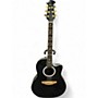 Used Ovation 1861AX-5 Standard Balladeer Black Acoustic Electric Guitar Black