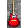 Used Ovation Used Ovation 1861AX-5 Standard Balladeer Red Acoustic Electric Guitar Red