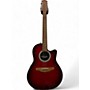 Used Ovation 1861AX-5 Standard Balladeer Red Acoustic Electric Guitar Red