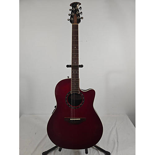 Ovation Used Ovation 1861LX Crimson Red Trans Acoustic Electric Guitar Crimson Red Trans