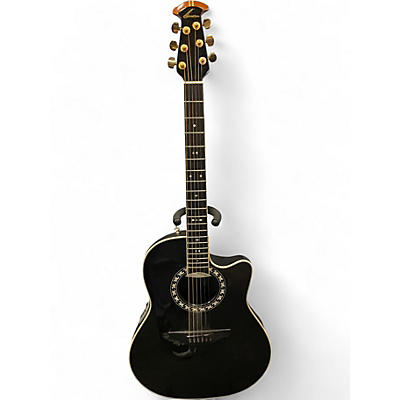Used Ovation 1867 Legend Black Acoustic Electric Guitar