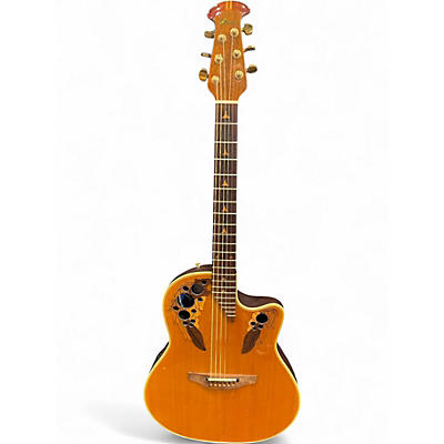 Used Ovation 1868 Elite Natural Acoustic Electric Guitar
