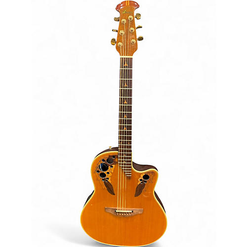 Used Ovation 1868 Elite Natural Acoustic Electric Guitar Natural