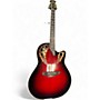 Used Ovation 1868 Elite Red Acoustic Electric Guitar Red