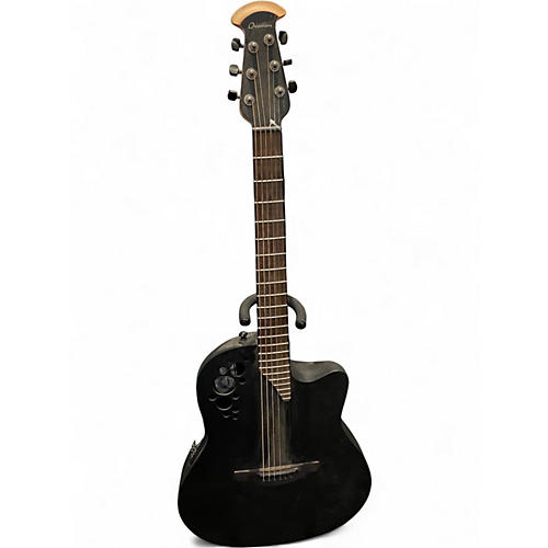 Used Ovation 1868-TC-5-G Black Acoustic Electric Guitar Black