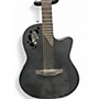 Used Ovation 1868T Elite Black Acoustic Electric Guitar Black
