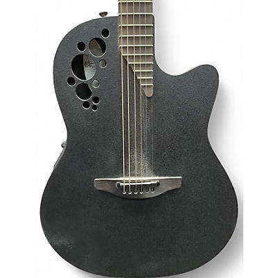 Used Ovation 1868t elite Black Acoustic Electric Guitar