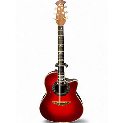 Used Ovation 1869 CUSTOM LEGEND  RED Acoustic Electric Guitar