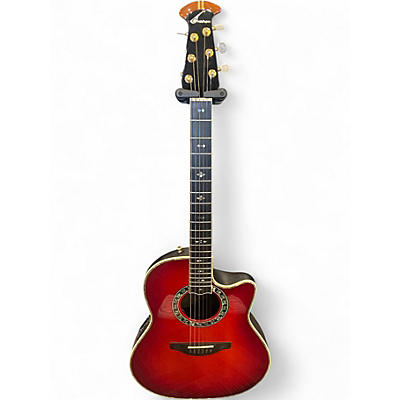 Used Ovation 1869 Custom Legend Red Acoustic Electric Guitar