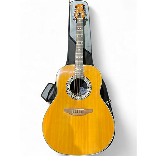 Used Ovation 1975 Custom Balladeer Natural Acoustic Guitar Natural