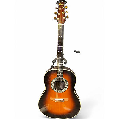 Used Ovation 1981 Legend 2 Color Sunburst Acoustic Electric Guitar