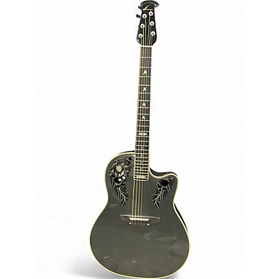 Used Ovation 1988-P LIMITED EDITION PEWTER Acoustic Electric Guitar