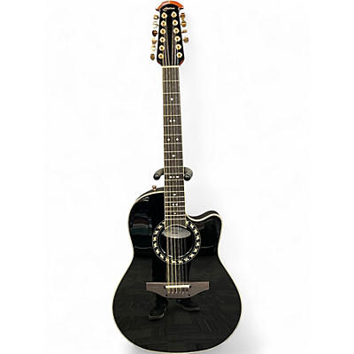 Used Ovation 2056AX5 Legend Black 12 String Acoustic Electric Guitar