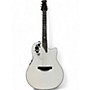 Used Ovation Used Ovation 2078ME ELITE SIGNATURE  White Acoustic Electric Guitar White