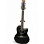 Used Ovation 2751AX Standard Balladeer 12-String Black 12 String Acoustic Electric Guitar Black