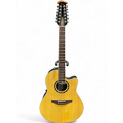 Used Ovation 2751LX STANDARD BALLADEER Natural Acoustic Electric Guitar