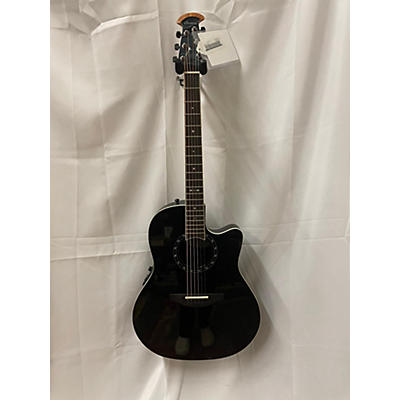 Ovation Used Ovation 2771AX-5 Balladeer Black Acoustic Electric Guitar