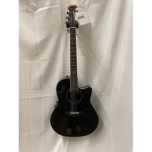 Ovation Used Ovation 2771AX-5 Balladeer Black Acoustic Electric Guitar Black