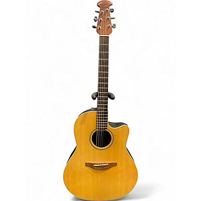 Used Ovation 2771AX-5 Balladeer Natural Acoustic Electric Guitar