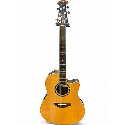 Used Ovation 2771LX Balladeer Natural Acoustic Electric Guitar