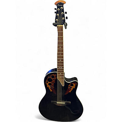Used Ovation 2778AX-5 Standard Elite Black Acoustic Electric Guitar