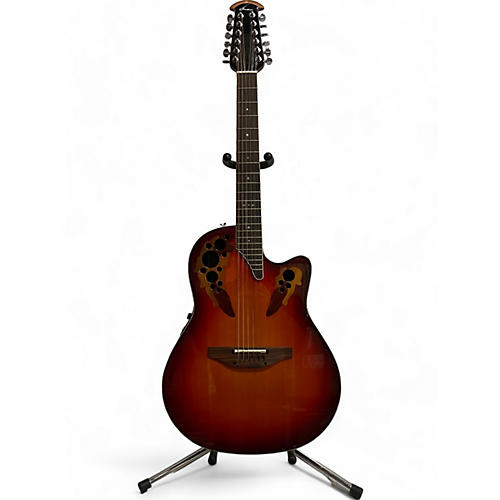 Used Ovation 2778AX-NEB Standard Elite 2 Tone Sunburst 12 String Acoustic Guitar 2 Tone Sunburst