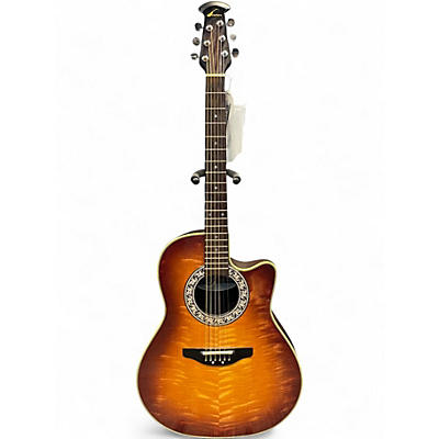 Used Ovation 386T SUNBURST Acoustic Electric Guitar