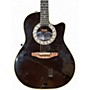 Used Ovation 4861 Black Onyx Acoustic Electric Guitar Black Onyx
