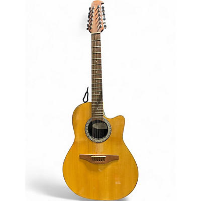 Used Ovation 6751 Standard Balladeer Natural 12 String Acoustic Electric Guitar