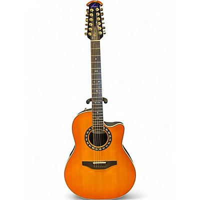Used Ovation 6756LX Natural 12 String Acoustic Guitar