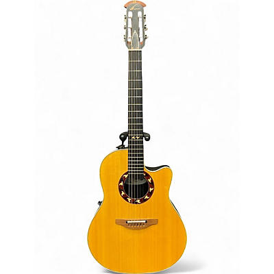 Used Ovation 6774 Natural Acoustic Electric Guitar