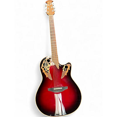 Used Ovation 6778 Elite Standard Sunburst Acoustic Electric Guitar