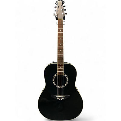 Used Ovation AA21 Black Acoustic Electric Guitar