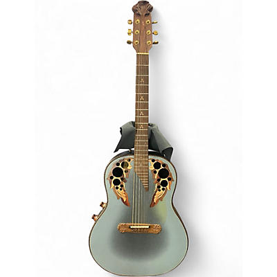 Used Ovation ADAMAS 1687GT-8 Reverse Blue Burst Acoustic Electric Guitar