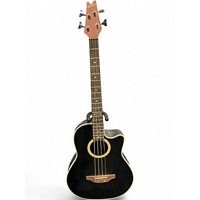 Used Ovation AE-40 Black Acoustic Bass Guitar
