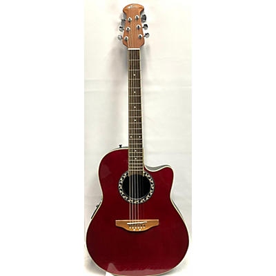 Ovation Used Ovation APPLAUSE Red Acoustic Electric Guitar