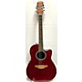 Used Ovation Used Ovation APPLAUSE Red Acoustic Electric Guitar Red