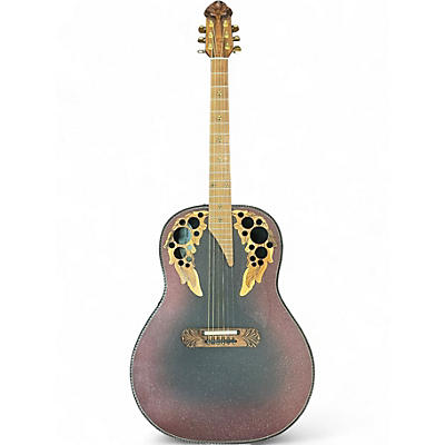 Used Ovation Adamas 1687-2 Reverse Red Burst Acoustic Electric Guitar