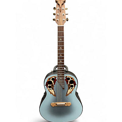 Used Ovation Adamas 1687GT Reverse Blue Burst Acoustic Electric Guitar