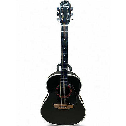 Used Ovation Appaluse Black Acoustic Electric Guitar Black