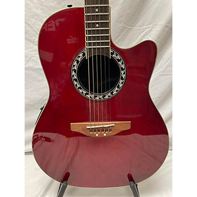 Ovation Used Ovation Applause Red Acoustic Electric Guitar