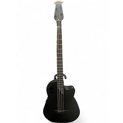 Used Ovation B778TX-5-G Pro Series Elite TX Black Acoustic Bass Guitar