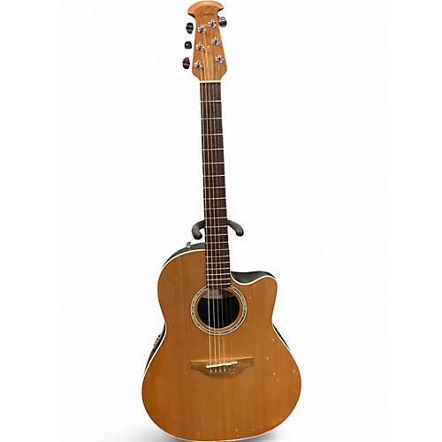 Used Ovation BALLADEER SPECIAL Natural Acoustic Electric Guitar Natural
