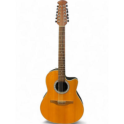 Used Ovation Balladeer 6751 Natural 12 String Acoustic Guitar