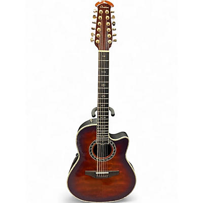 Used Ovation C2059AXP 2 Color Sunburst 12 String Acoustic Electric Guitar