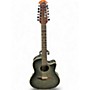 Used Ovation C2059AXP Trans Black 12 String Acoustic Electric Guitar Trans Black