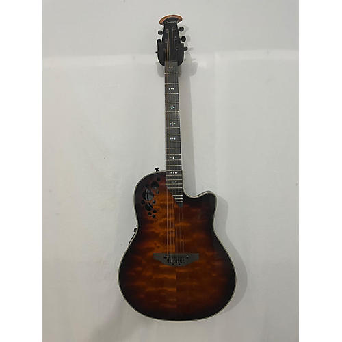 Ovation Used Ovation C2078AXP 2 Tone Transparent Burst Acoustic Electric Guitar 2 tone transparent burst